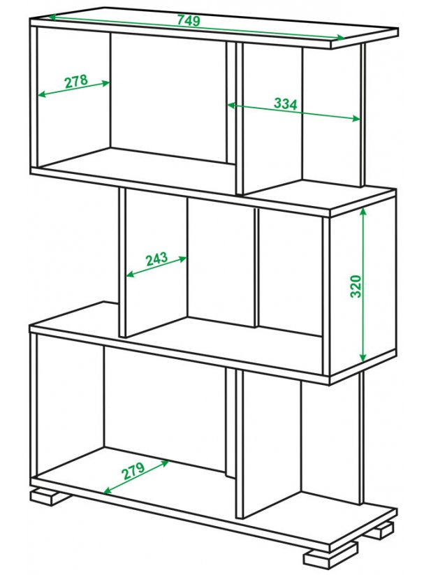 Cтеллаж Валевро-5-3 К карамель