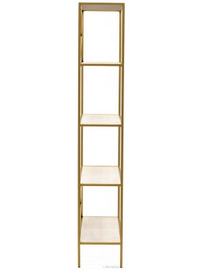 Стеллаж Karin-800 золото / слоновая кость