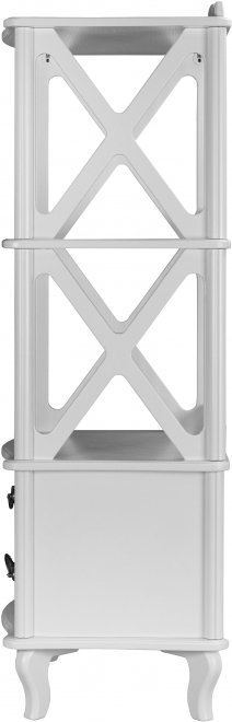 Стеллаж Джульетта 2 уровня молочный дуб