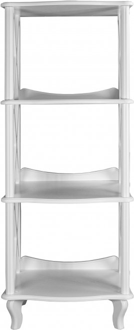 Стеллаж Джульетта 3 уровня молочный дуб