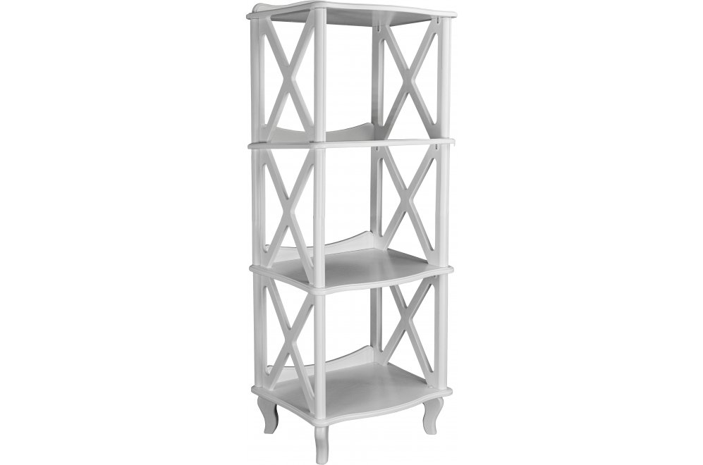 Стеллаж Джульетта 3 уровня молочный дуб