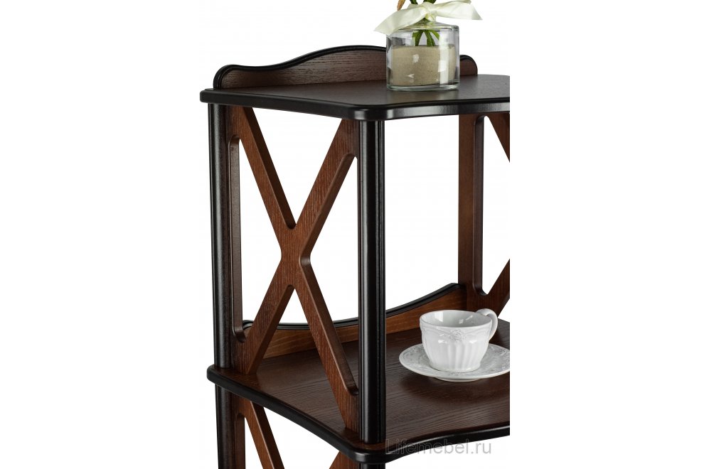 Стеллаж Джульетта 3 уровня орех