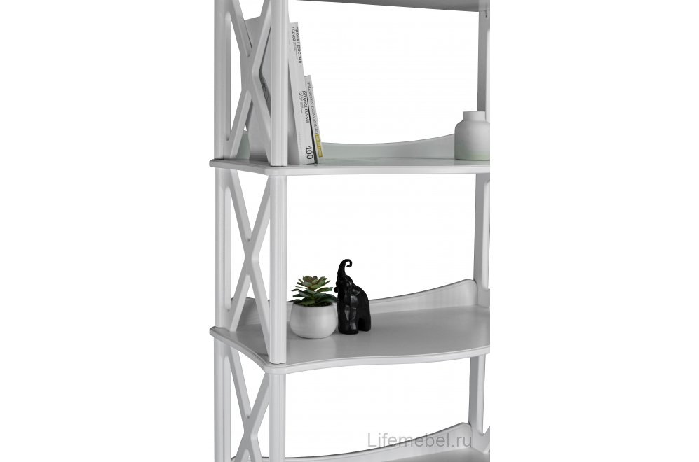 Стеллаж Джульетта-4 молочный дуб