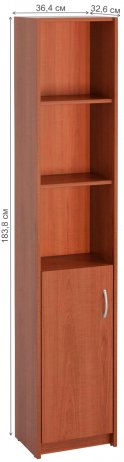Стеллаж Милана-10 левый вишня