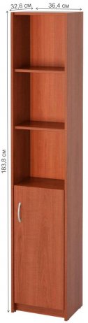 Стеллаж Милана-10 правый вишня