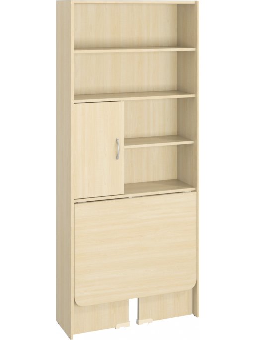 Стеллаж Милана-4 дуб молочный