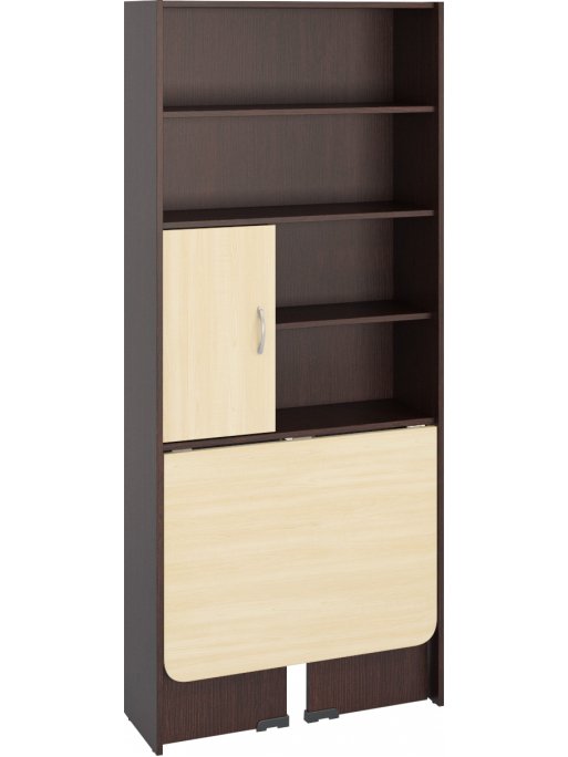 Стеллаж Милана-4 венге / дуб молочный