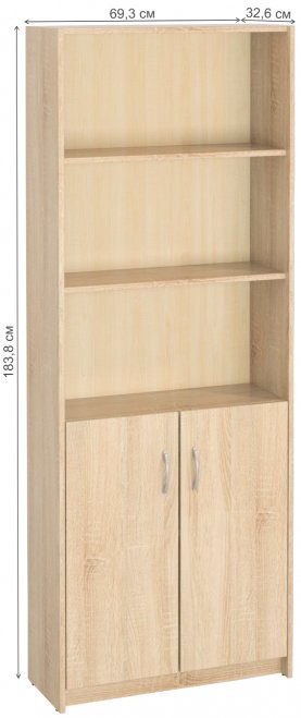 Стеллаж Милана-9 дуб сонома