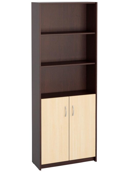 Стеллаж Милана-9 венге / дуб молочный