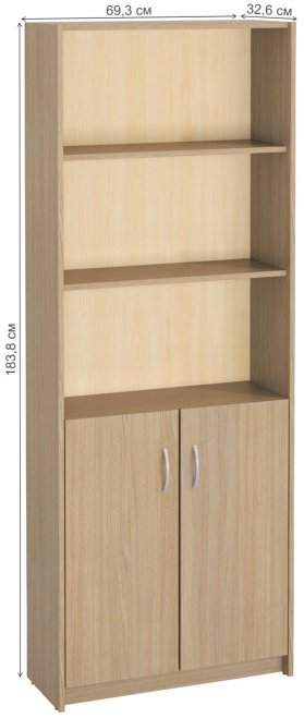 Стеллаж Милана-9 ясень светлый