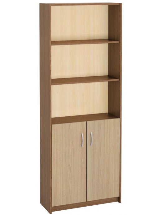 Стеллаж Милана-9 ясень темный / ясень светлый