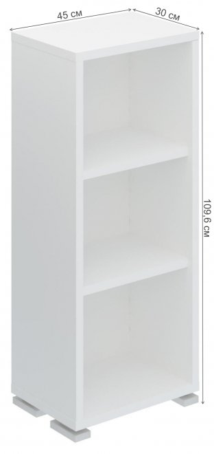 Стеллаж ПУ-10-1 БЕ белый