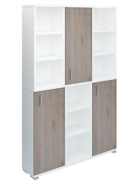 Стеллаж ПУ-40-3 БЕН белый / нельсон