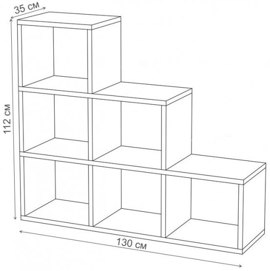 Стеллаж СЛД КБЕ карамель / белый