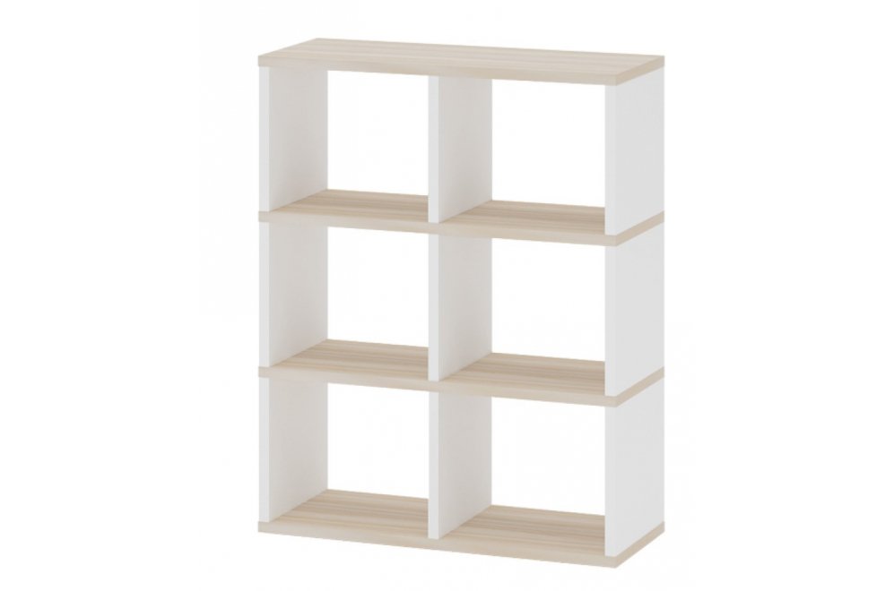 Стеллаж СПД 3-2 белый / карамель