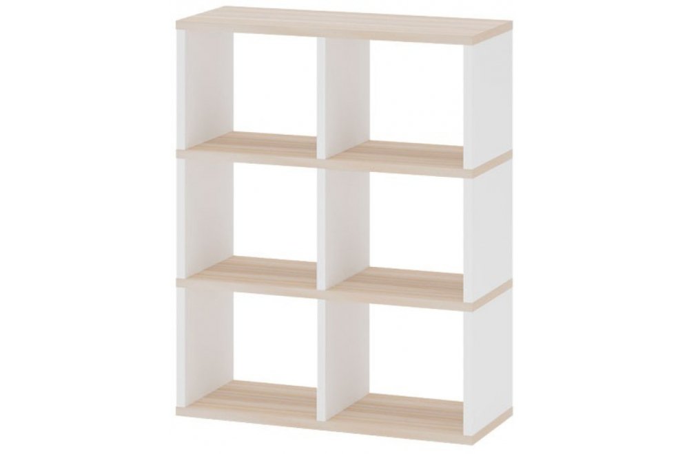 Стеллаж СПД 3-3 белый / карамель