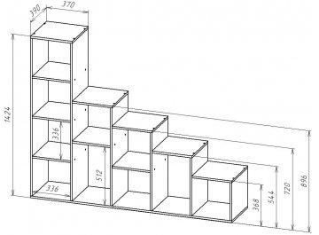 Стеллаж СТ-Л145