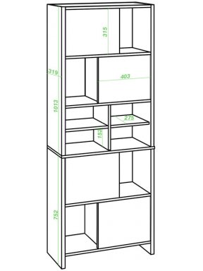 Стеллаж СТЛ-ЗВХ ВК венге / карамель