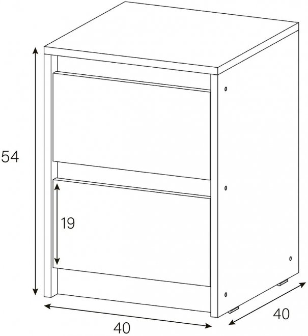 Тумба Айден ТБ06-400 белая