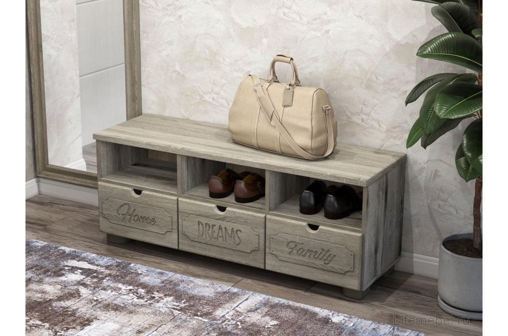 Тумба ДримСтар ДС-16 дуб эвок / дуб сонома темный