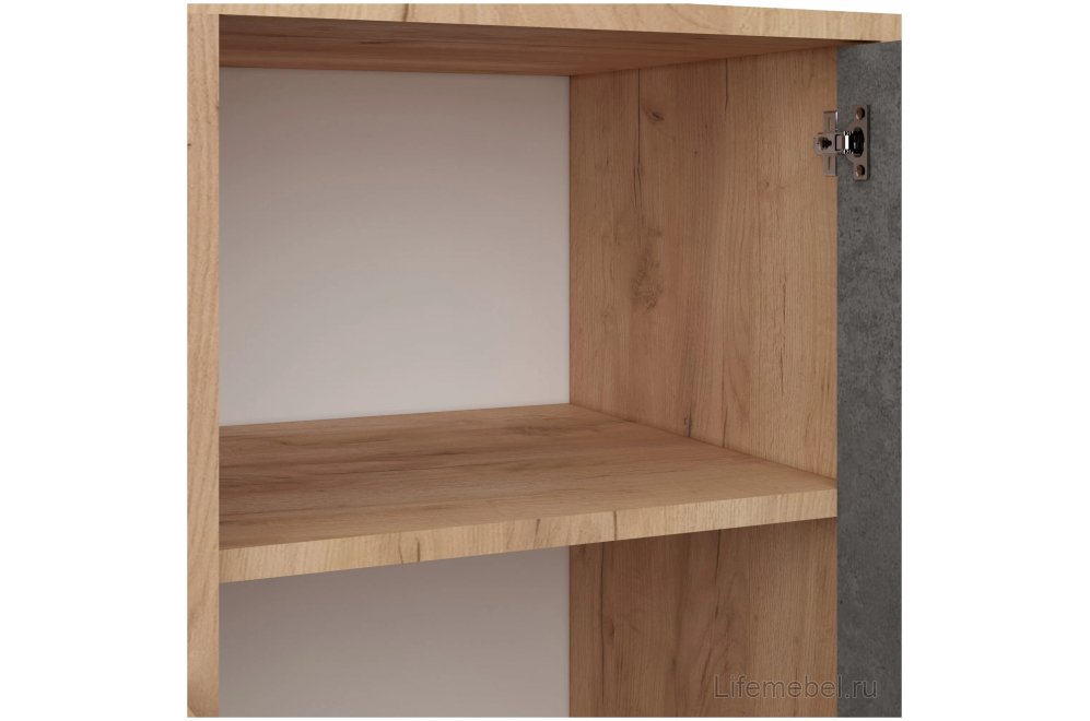 Тумба Эго Т-2 на ножках дуб крафт золотой / камень темный