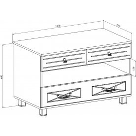 Тумба Элизабет ЭМ-5