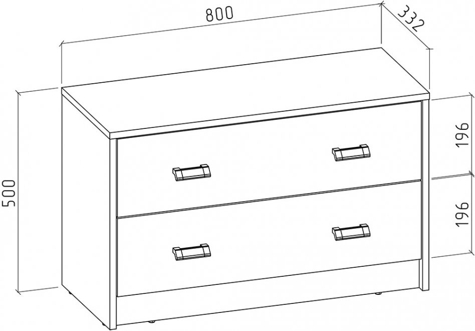 Тумба Имидж-802 дуб апрель темный
