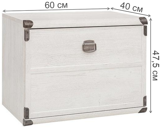 Тумба Индиана JKOM 1k сосна каньон