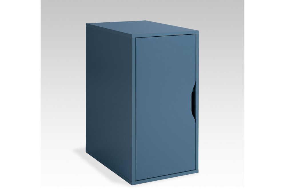 Тумба Ингар ДВ серый / бирюзовый