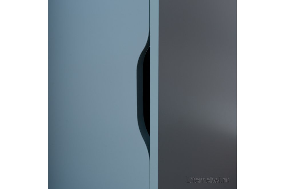 Тумба Ингар ДВ серый / бирюзовый