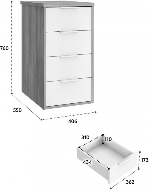 Тумба К-53 блэквуд ячменный / меренга