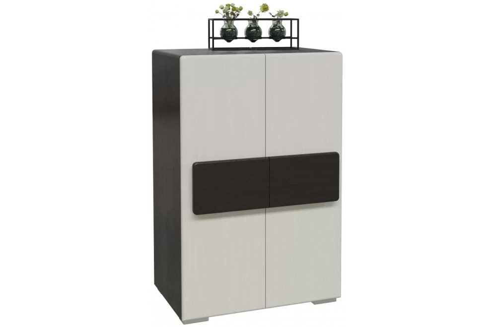 Тумба Престиж жемчужный лен / венге