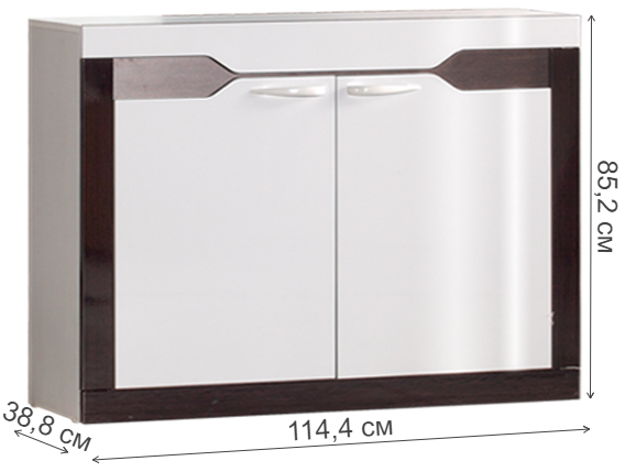 Тумба Ронда №308 венге / белая