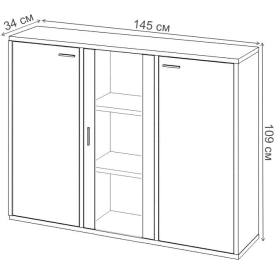 Тумба Оревро ш3в1+2ФГ+1ФС
