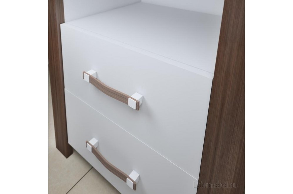 Тумба ТБД ШБЕ шамони / белая