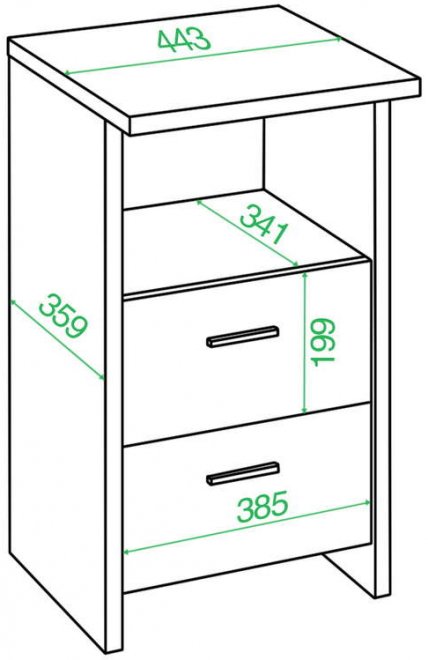 Тумба ТЯЛ НБЕ нельсон / белая