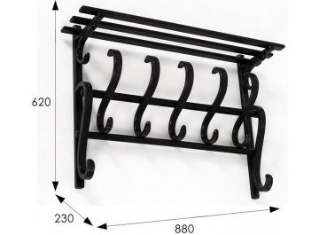 Вешалка настенная В 7Н
