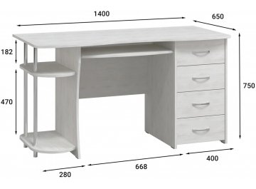 Комплект для кабинета С-222БН+ВИ-7 северное дерево светлое комплектация 1