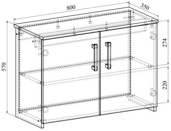Тумба Агата АТ-3 дуб крафт золотой
