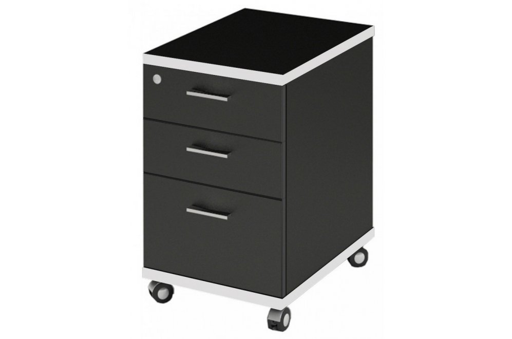 Тумба ТС-2 черный / белый