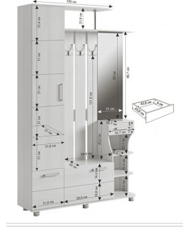 Готовая прихожая Барселона-1