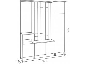 Готовая прихожая СПР3