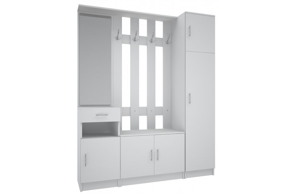 Готовая прихожая СПР3 белая  - Уцененный экземпляр