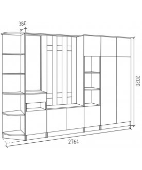 Готовая прихожая СПР4