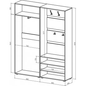 Готовая прихожая Марс-1