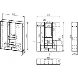 Готовая прихожая Мебелайн-3