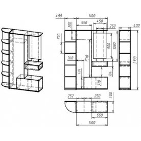 Готовая прихожая Мебелайн-8