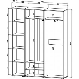 Готовая прихожая Тунис-3