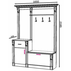 Готовая прихожая Визит-2
