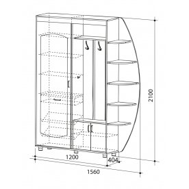 Прихожая-купе Алла 1